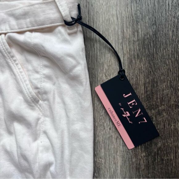 Jen7 by 7 For All Mankind Belted Wide Leg Trouser Pants Size 18 Off White NWT - Picture 6 of 16